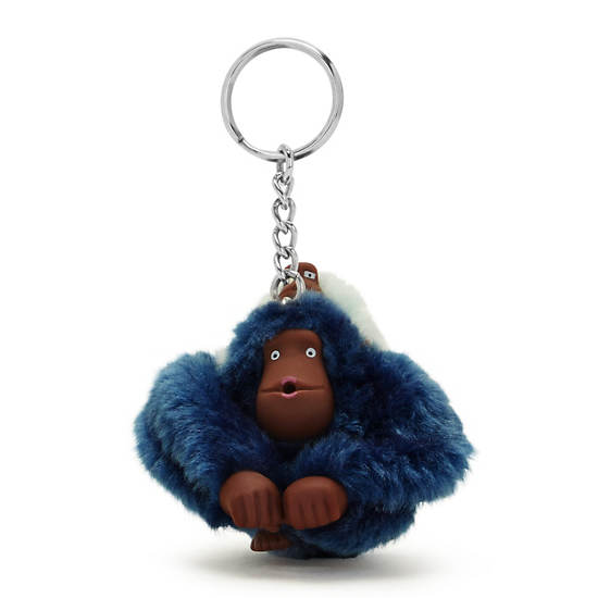 Kipling Mom And Baby Mode Sven Monkey Keychain Tillbehör Blå | SE 1270WN